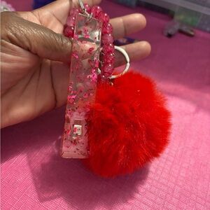 Red Card grabber with Pom Pom